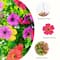 24" UV Resistant Artificial Daisy Hanging Basket DIY Kit
